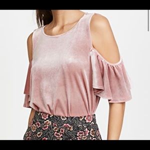 Rebecca minkoff monsoon velvet top NWT XS